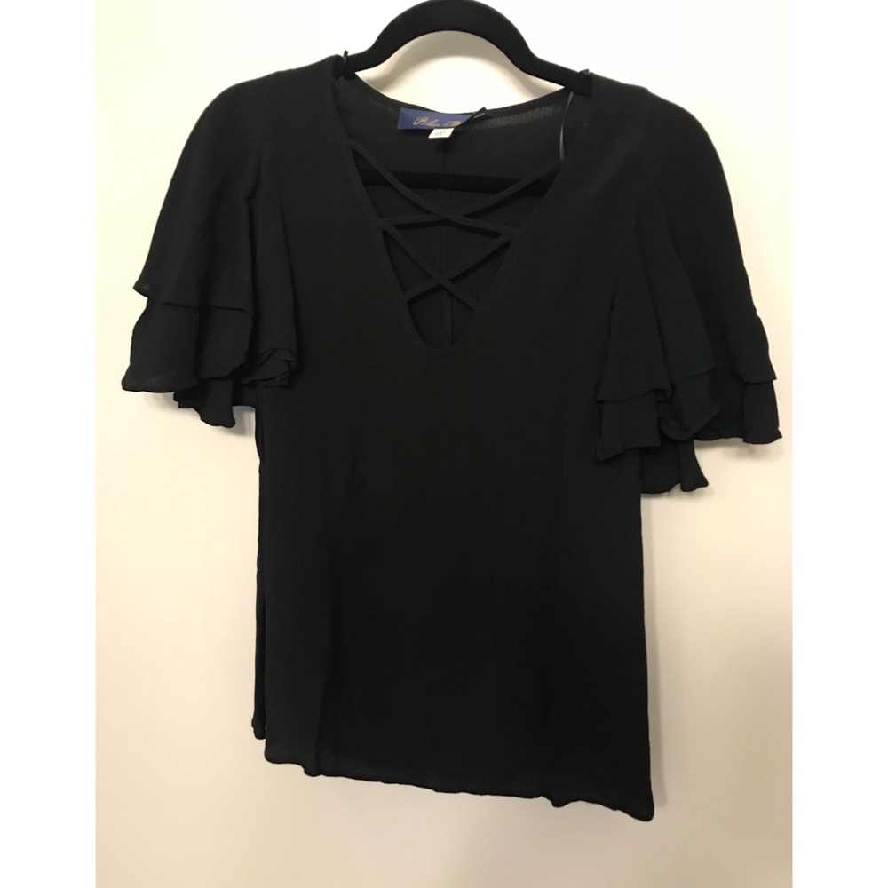 NWT Lace-up Blouse 🖤